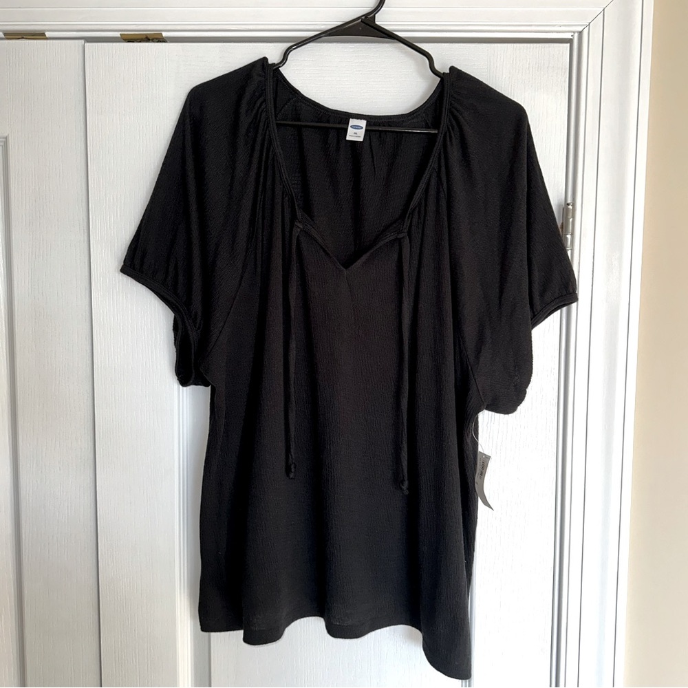 Split-Neck Blouse